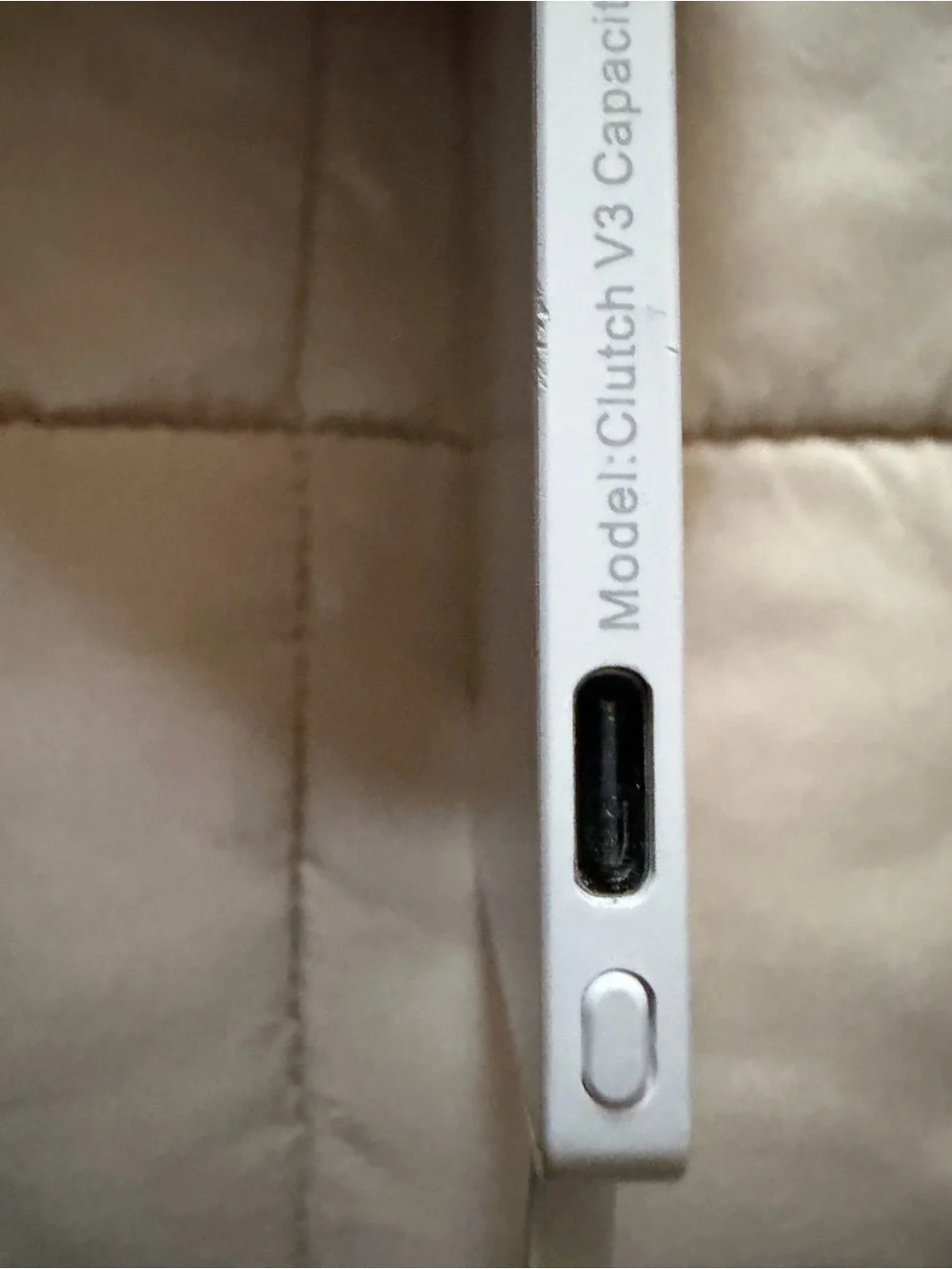 Clutch portable charger Wireless Charging Pad - White